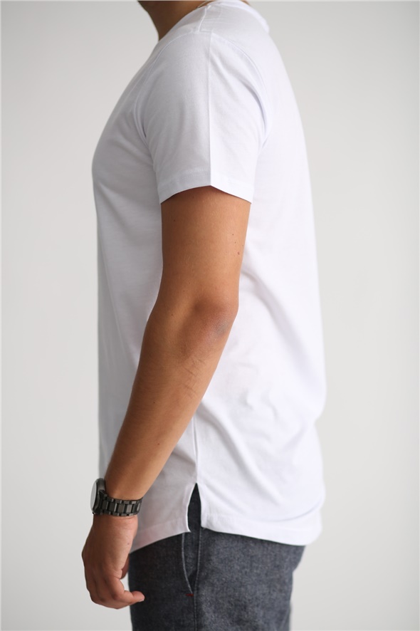 Beyaz Basic Tshirt Y-403