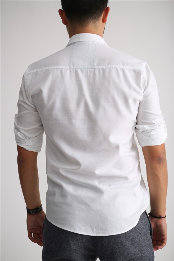 Beyaz Oxford Gömlek BRZ-1002