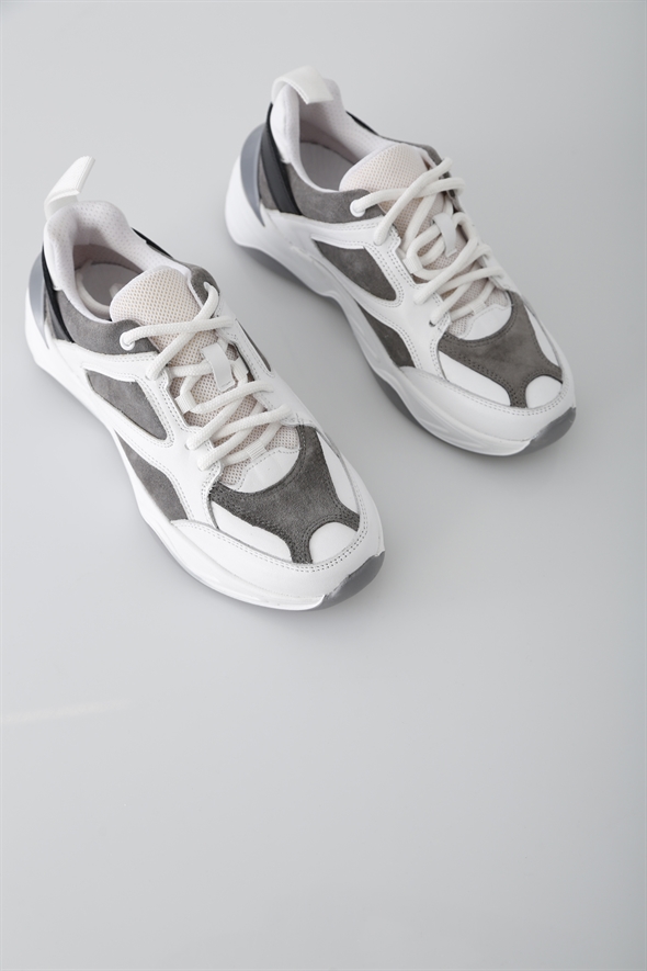 Gri-Beyaz Sneaker-20045 