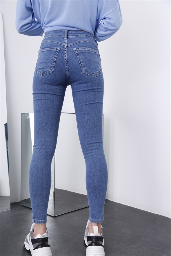 Mavi Orta Bel Extra Push Up Jean 