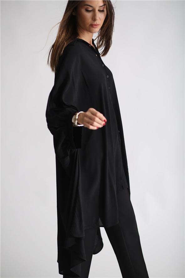 Siyah Oversize Elbise 2105