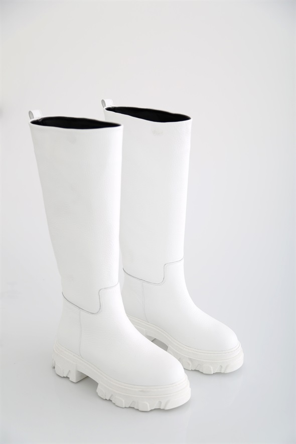 Beyaz Çizme-1015-02 