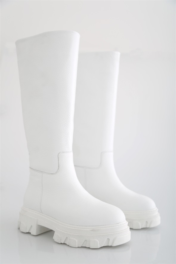 Beyaz Çizme-1015-02 