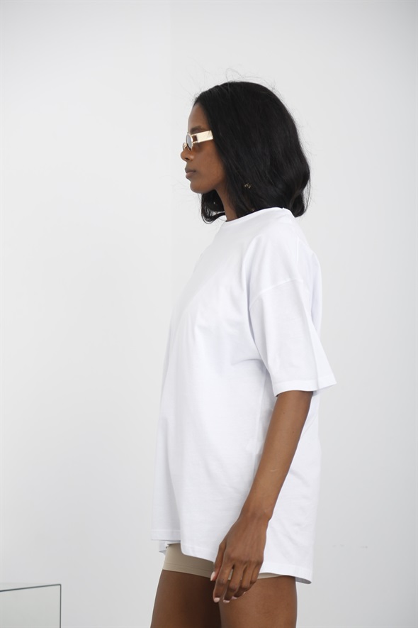Beyaz Oversize Tshirt 3779