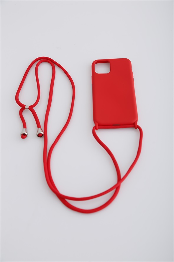 Kırmızı iPhone 11 Mat Telefon Kabı 