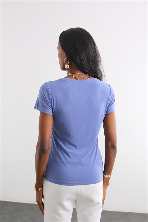 Mavi Modal Kumaş Tshirt 4571
