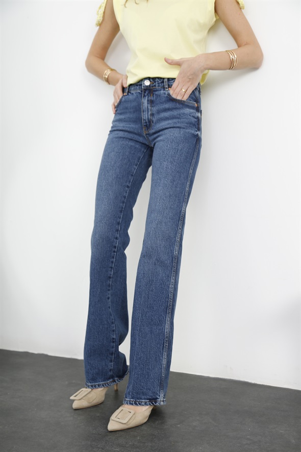 Mavi Orta Bel Straight Fit Jean 251007