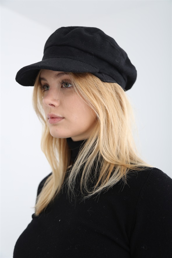 Siyah Siperli Şapka 12848
