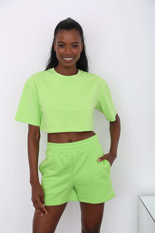 Yeşil Crop Tshirt 